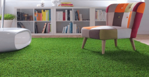 5 ideas para decoración interior con césped artificial