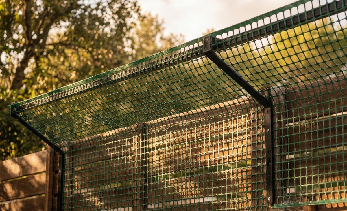 Malla de plástico para protección ligera en exterior