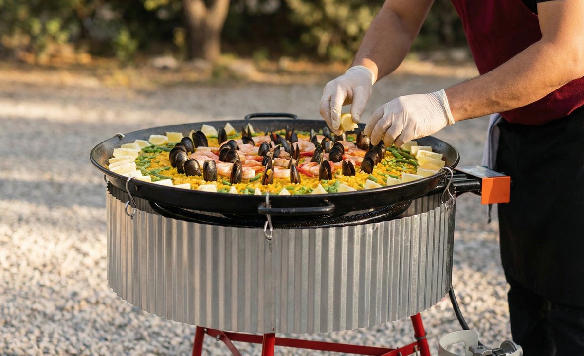 Paravientos paellera