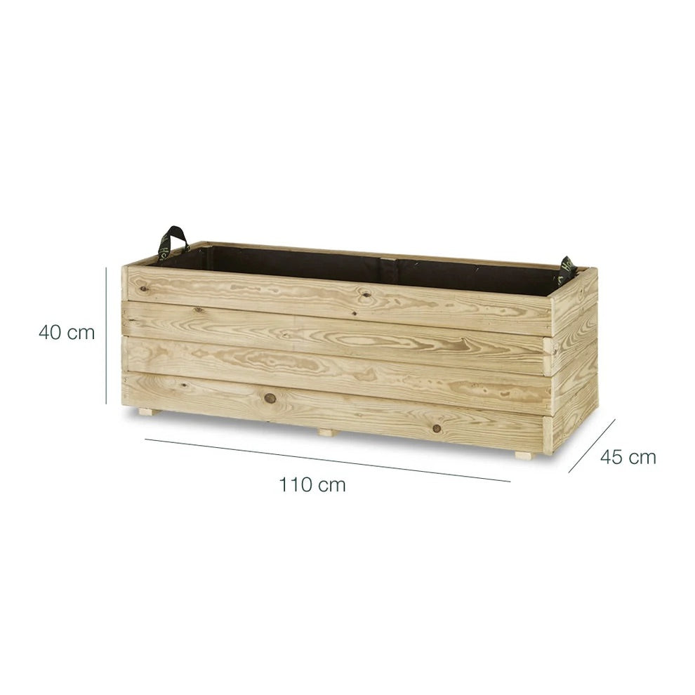 Maceta Jardinera Madera GHIO. 170L