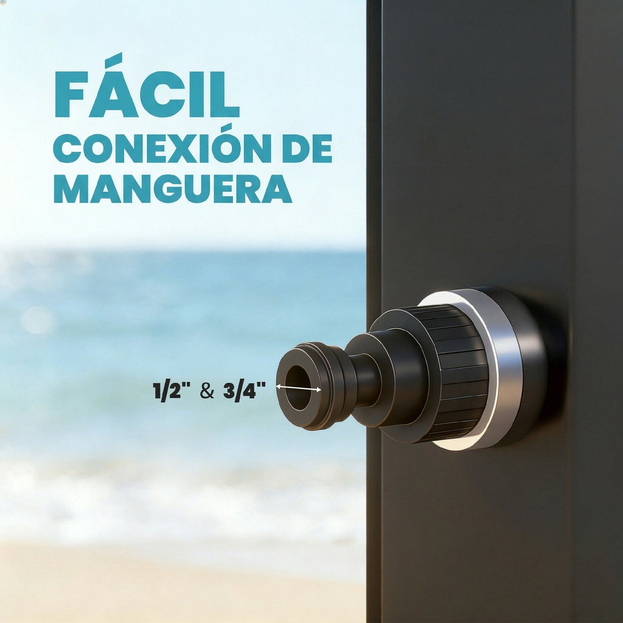 Outsunny Ducha Solar de Jardín 60 L Ducha Solar Exterior con Cabezal Rociador de Mano Grifo de Pies Agua Fría y Caliente Máx. 60 °C Conexión Manguera para Piscina Camping Patio 21,8x18,2x227 cm Negro
