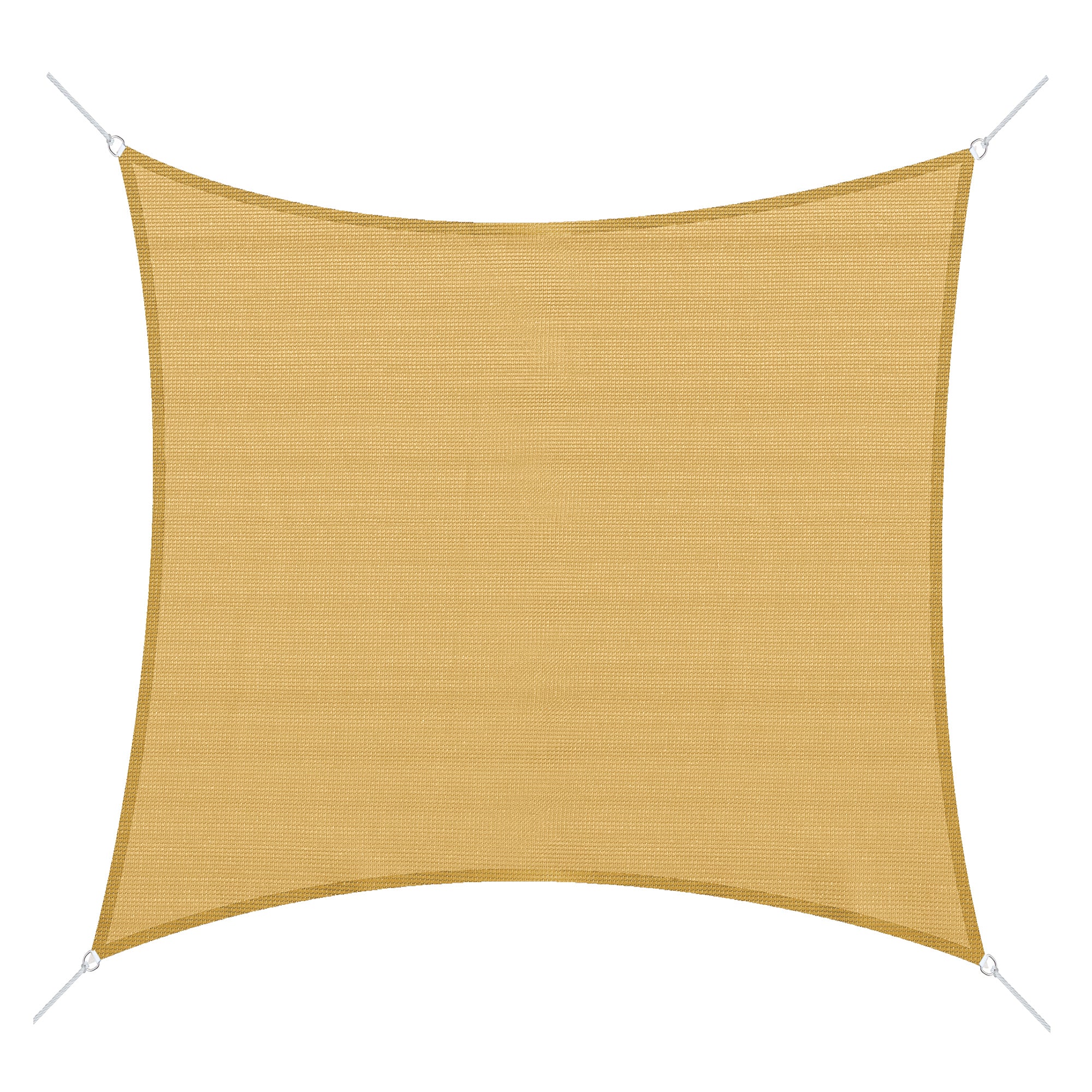 Outsunny - Toldo vela cuadrado (varios tamaños y colores), tamaño 3x3m, color arena