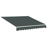 Outsunny Techo de Repuesto para Toldo, 382x240 cm, Lona para Toldo con Dobladillo, Protección UV, Impermeable, Tela de Repuesto para Patio, Terraza, Jardín, Balcón, Gris