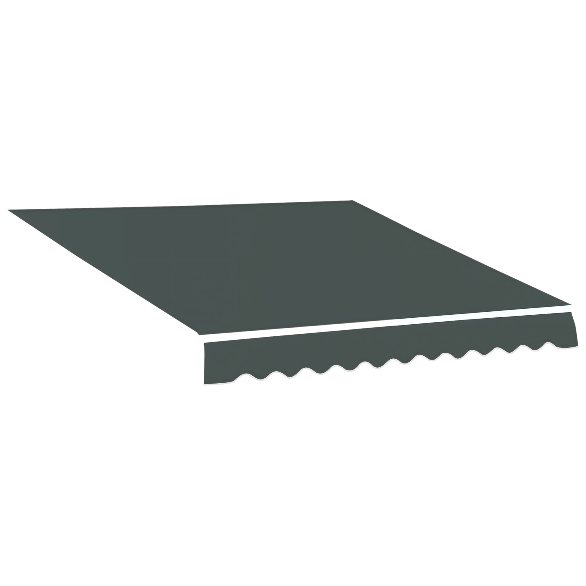 Outsunny Techo de Repuesto para Toldo, 382x240 cm, Lona para Toldo con Dobladillo, Protección UV, Impermeable, Tela de Repuesto para Patio, Terraza, Jardín, Balcón, Gris