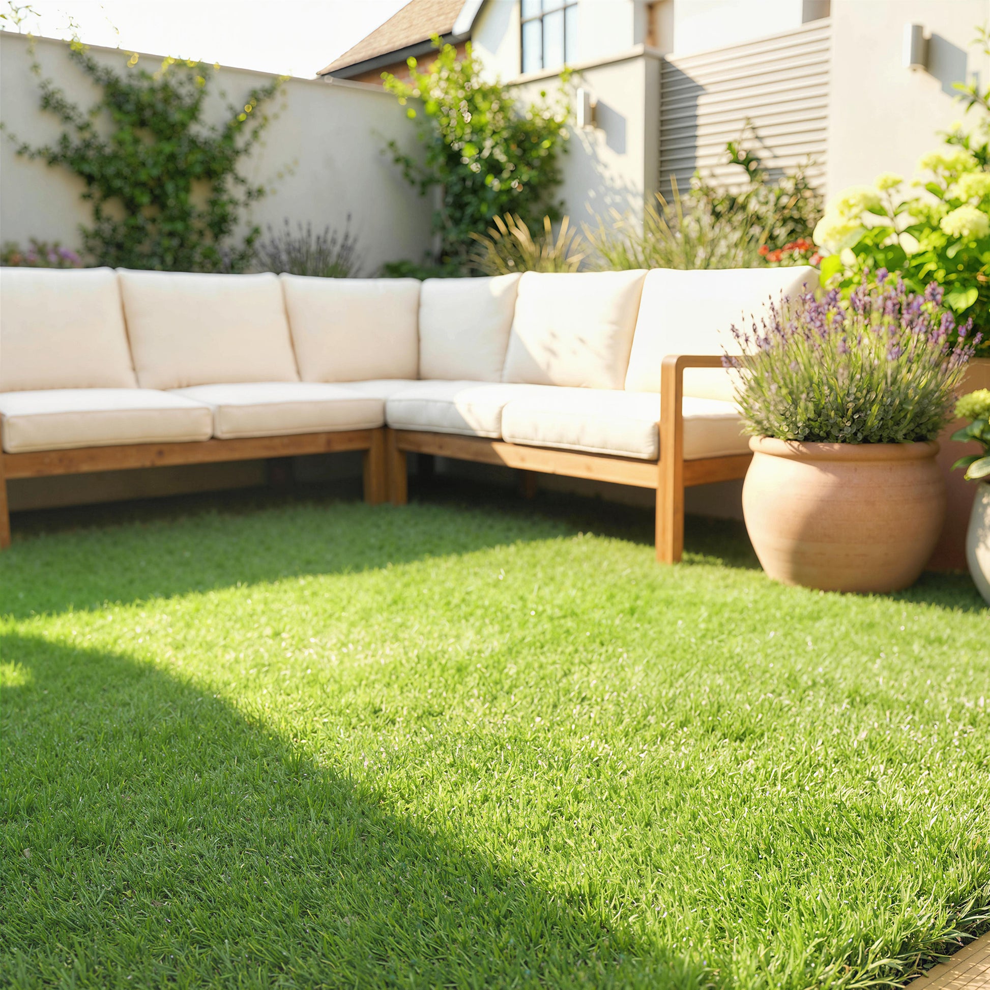 Outsunny Césped Artificial 1m x 4m, Alfombra Césped Artificial con Altura de Hierba 10 mm, Drenaje Automático, para Jardín, Terraza, Patio, Balcón, Interior y Exterior, Verde