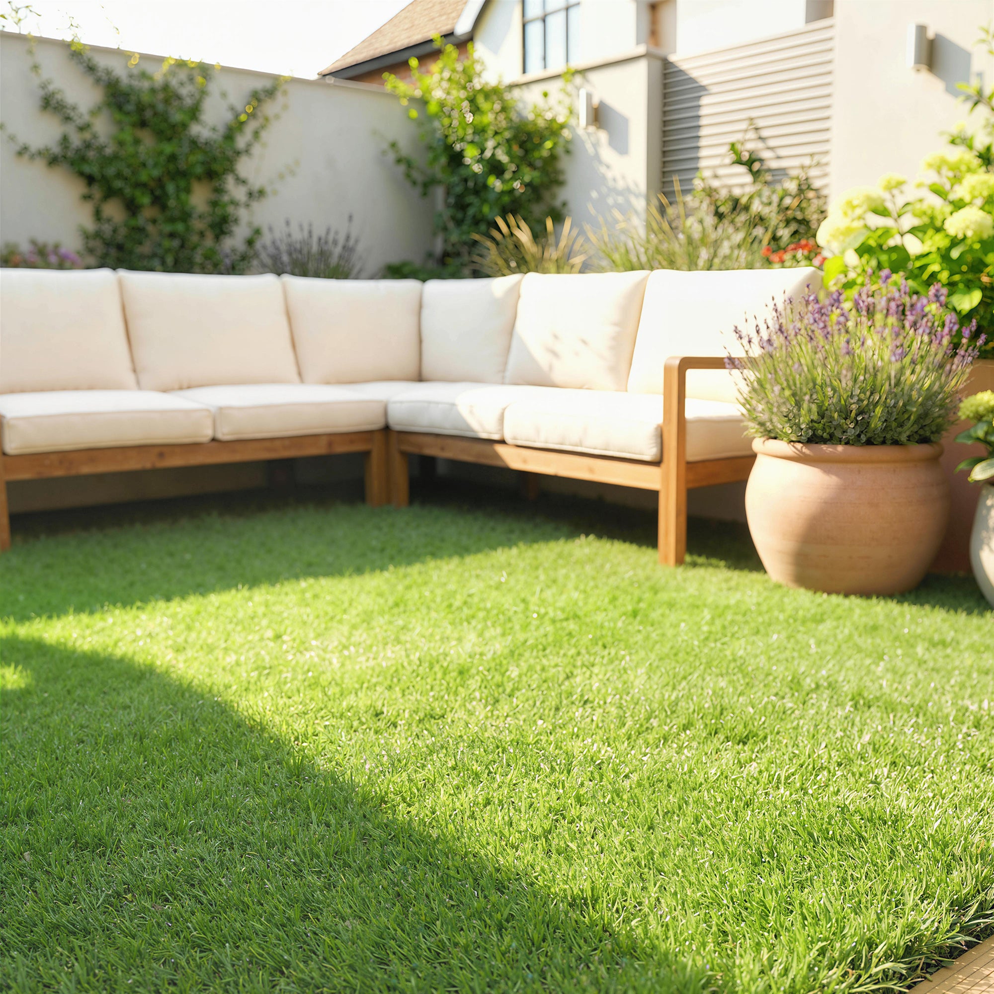Outsunny Césped Artificial 1m x 4m, Alfombra Césped Artificial con Altura de Hierba 10 mm, Drenaje Automático, para Jardín, Terraza, Patio, Balcón, Interior y Exterior, Verde