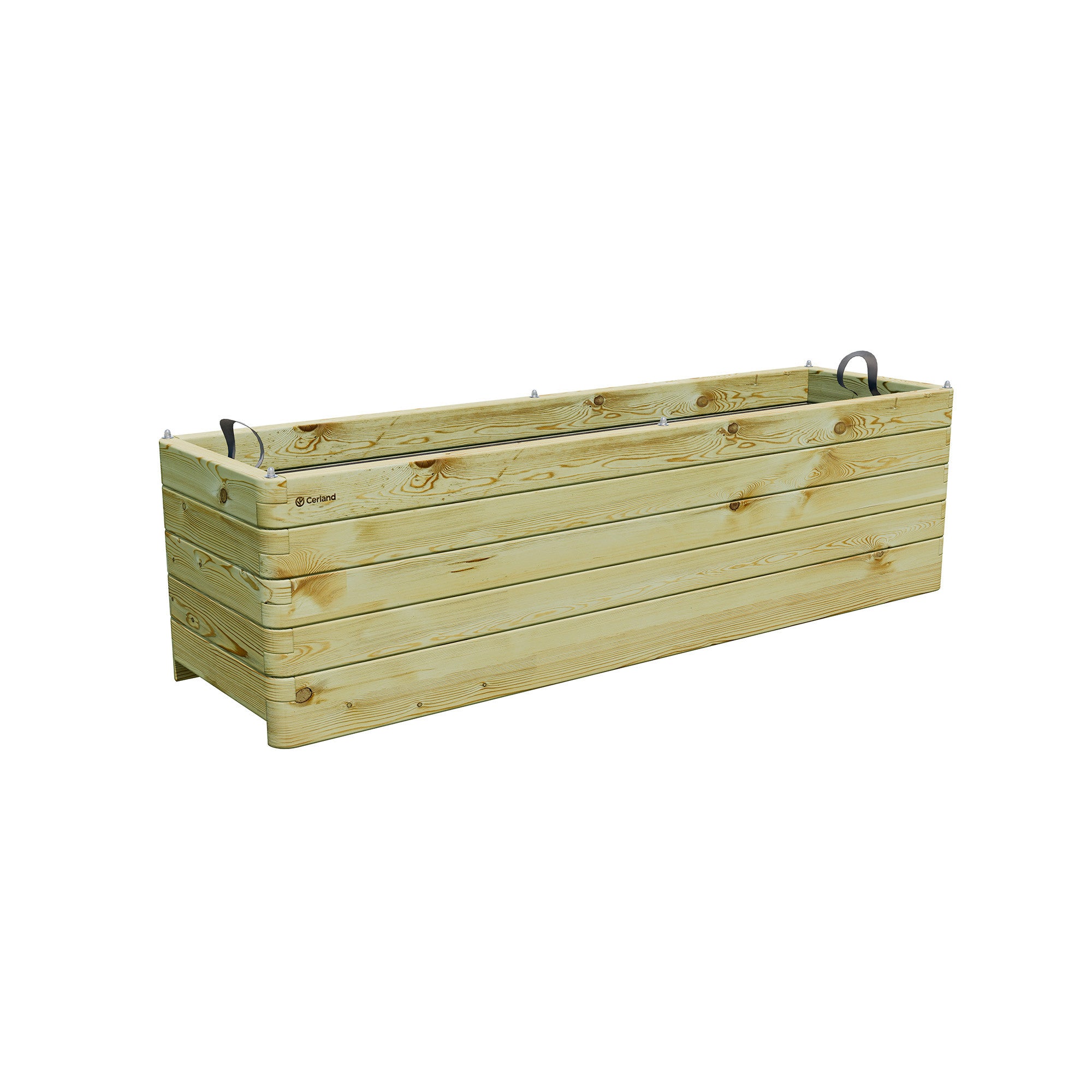 Jardinera de madera rectangular Olea 180x50x50 cm - 252 litros