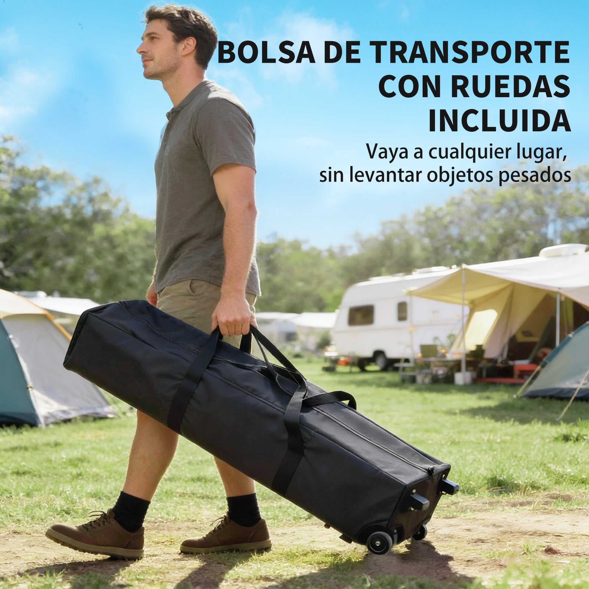 Outsunny Carpa Plegable Gazebo 6x3 m, Pop-up, Cenador de Jardín Altura Ajustable en 3 Niveles, Toldo Protección UPF50+, Montaje Fácil con Bloqueo Central, 6 Sacos de Arena y Bolsa con Ruedas, Plateado