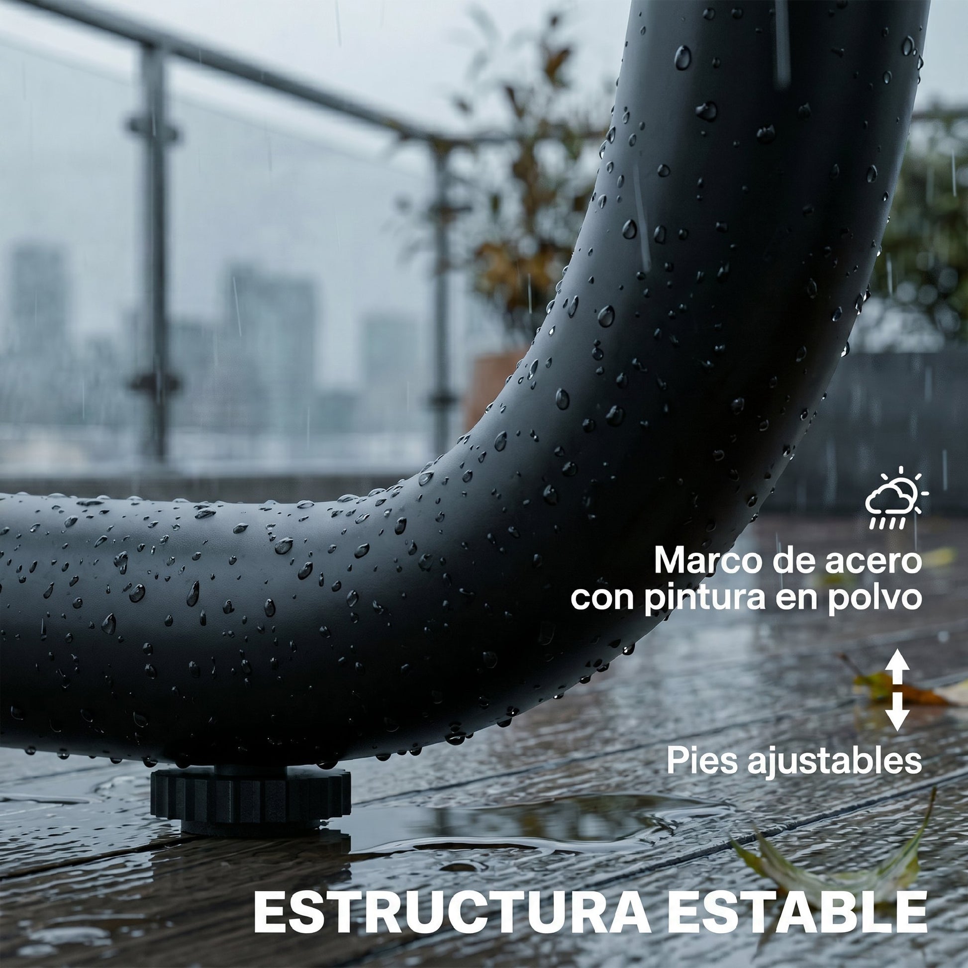 Outsunny Conjunto Jardín Exterior de 4 Piezas, Muebles Jardín Exterior con 2 Sofás 2 Plazas, 2 Mesas de Vidrio, Cojines, Fundas Extraíbles, Bolsillos, Tela Textilene Transpirable, Marco Acero, Caqui