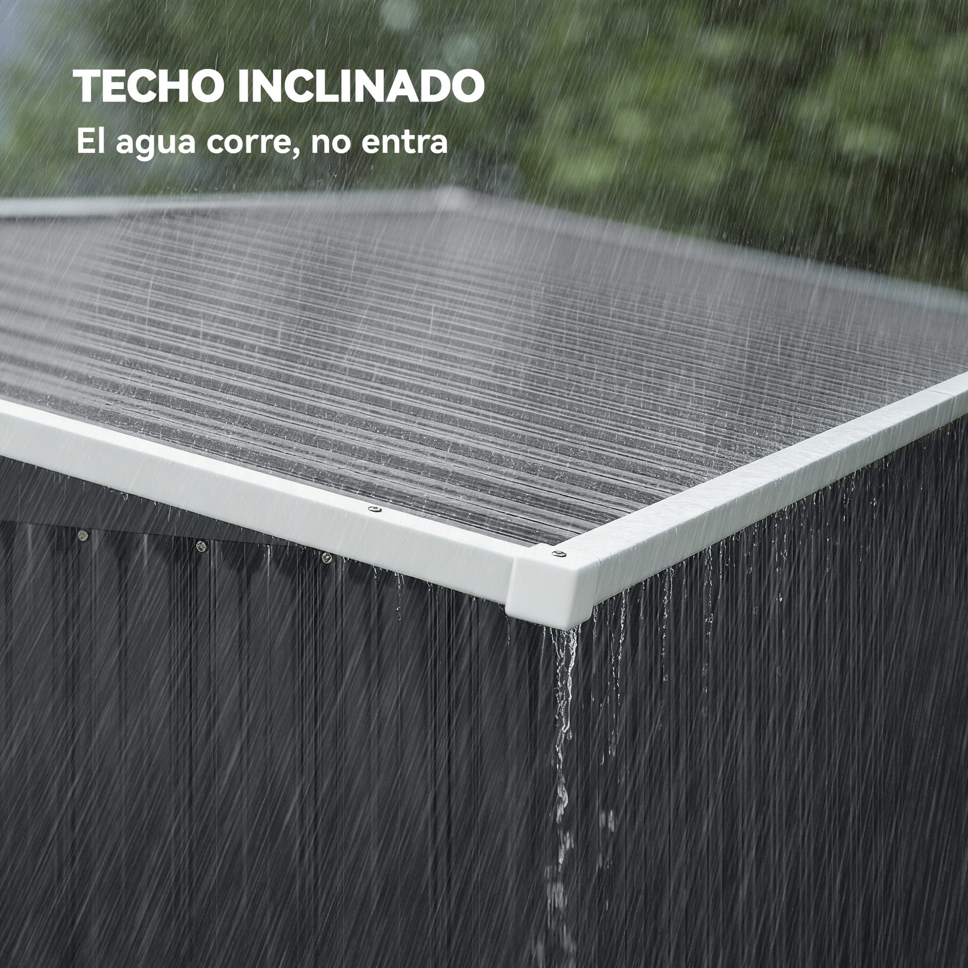 Outsunny Caseta de Jardín Exterior 2,7 m², 234x132x185 cm, Cobertizo de Jardín Exterior Metálico con Triple Puerta, Cerradura, Techo Inclinado y Ventilación para Almacenamiento de Herramientas, Gris