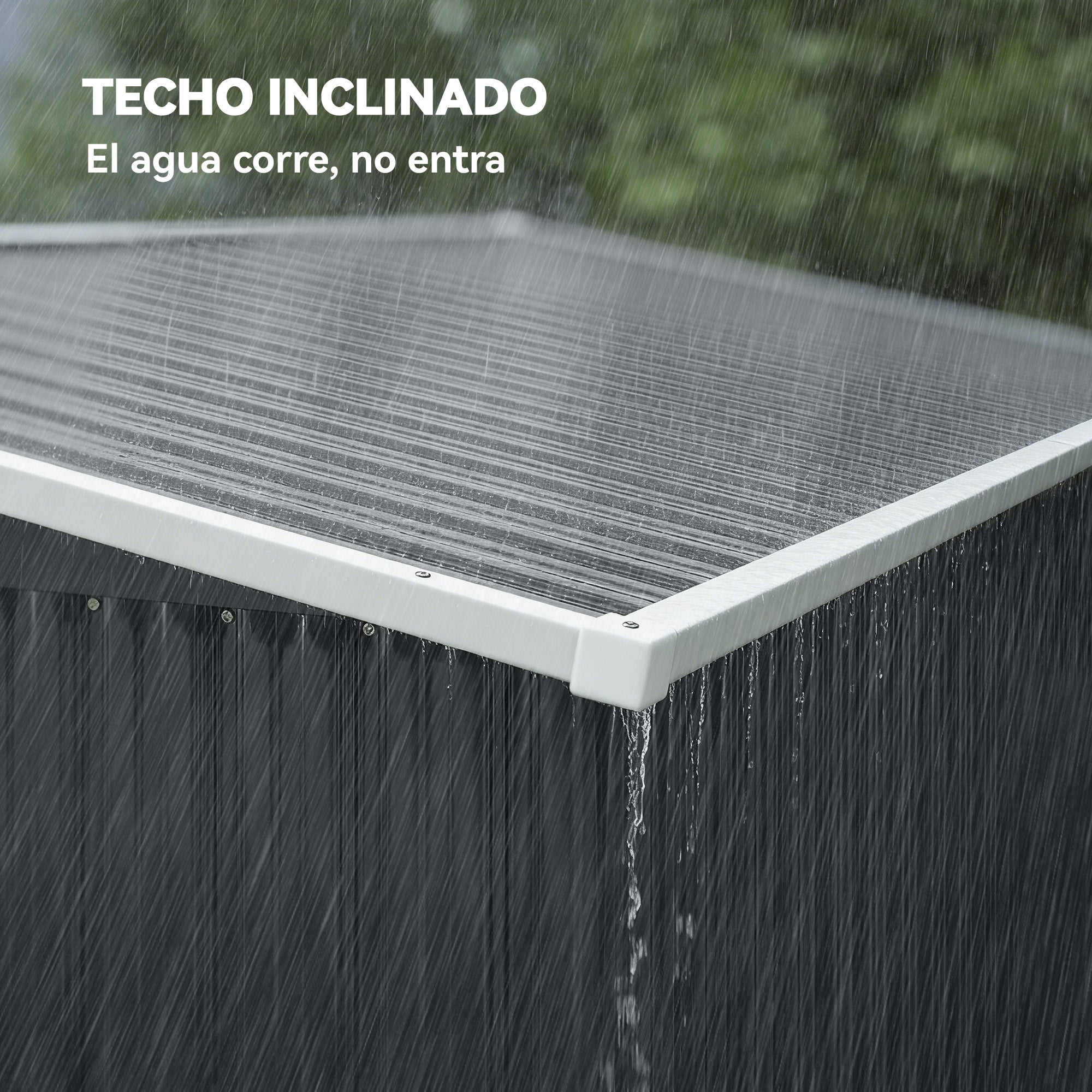 Outsunny Caseta de Jardín Exterior 2,7 m², 234x132x185 cm, Cobertizo de Jardín Exterior Metálico con Triple Puerta, Cerradura, Techo Inclinado y Ventilación para Almacenamiento de Herramientas, Gris