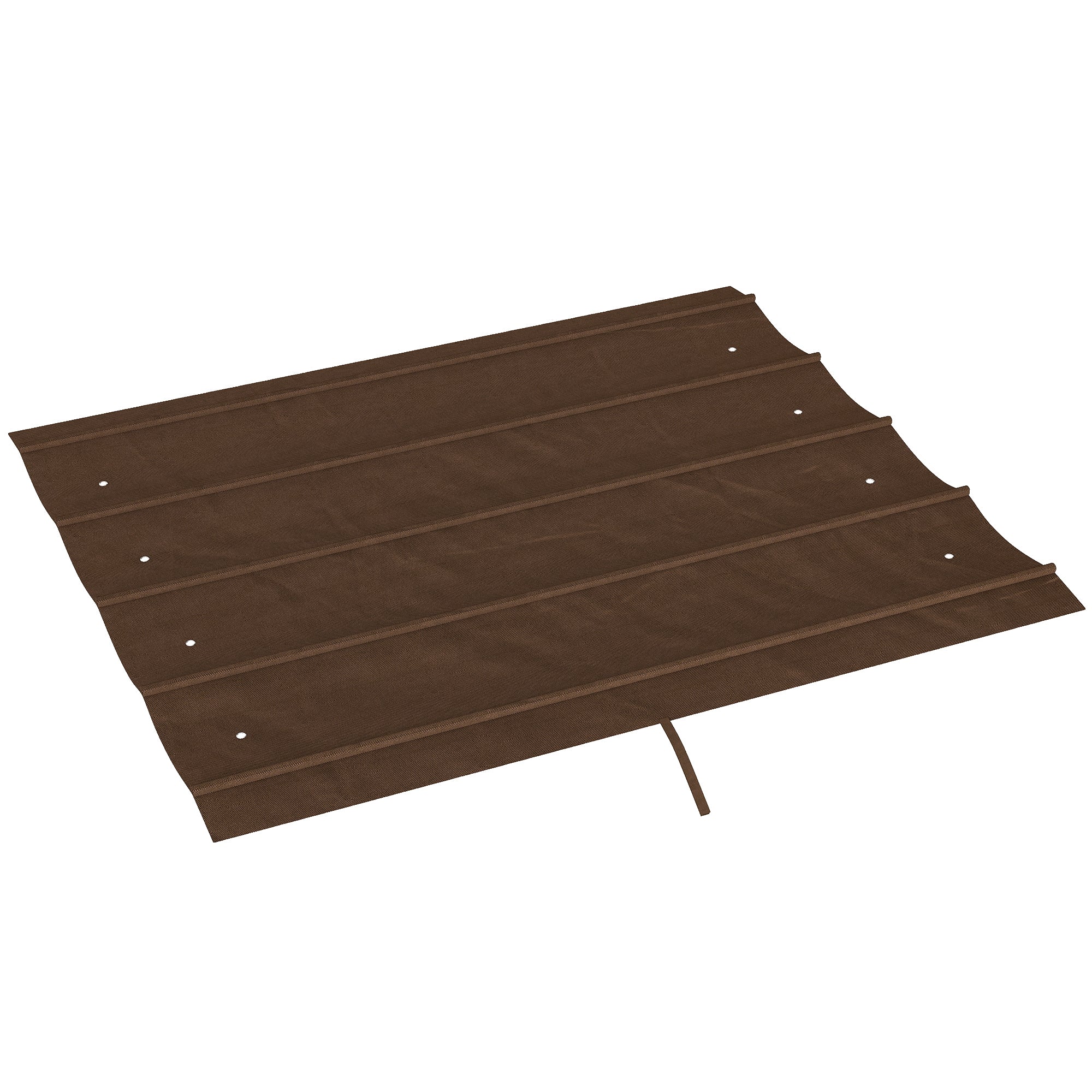 Outsunny Techo de Pérgola 3x2,5 m, Techo de Repuesto Retráctil para Marco de Pérgola de 3x2 m, UV30+, Toldo de Tela Solo para Cenador Jardín con 8 Orificios de Drenaje, Café