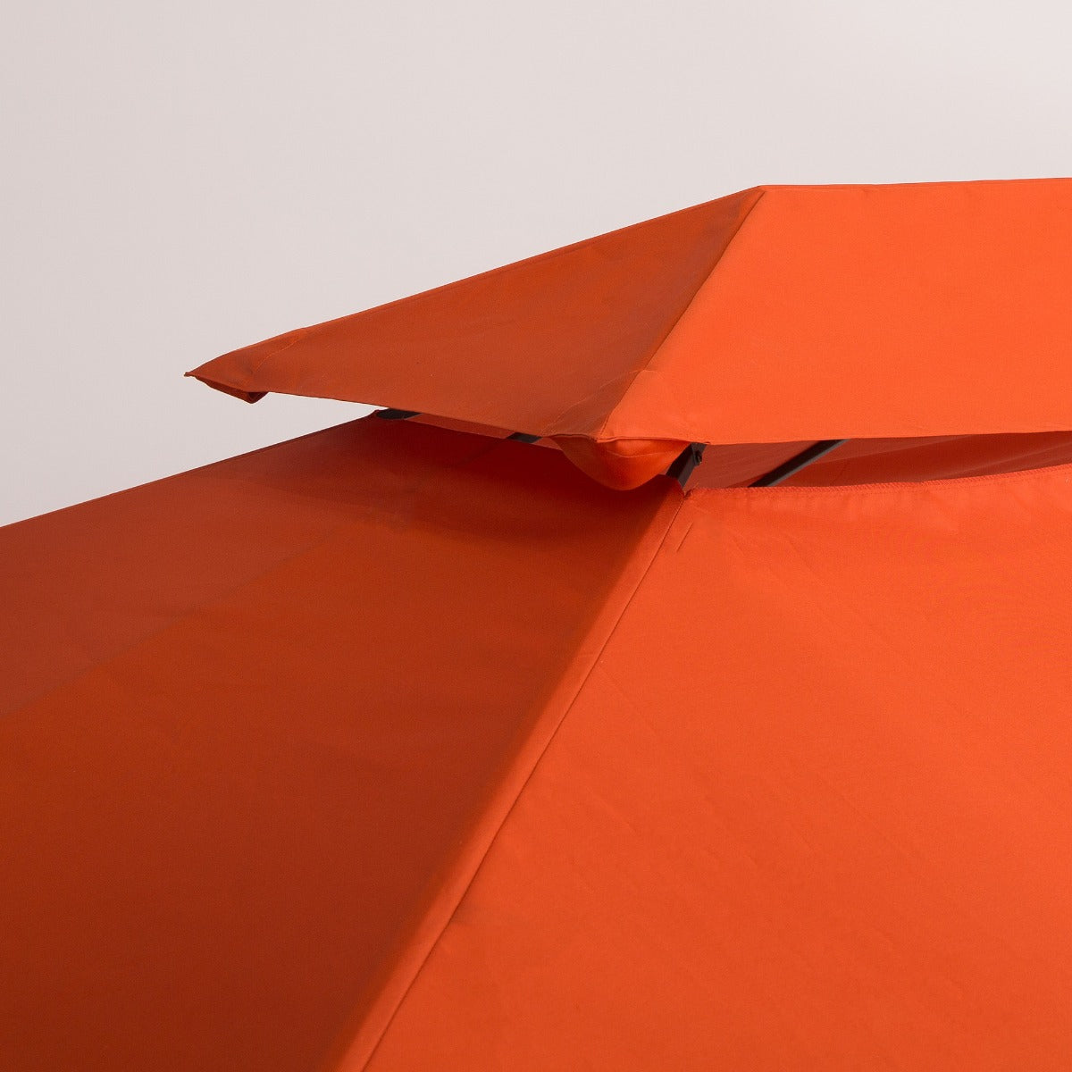 Outsunny Techo de Repuesto para Cenador 4x3 m Cubierta de Repuesto con Techo Doble 10 Orificios de Drenaje y Protección UV Toldo de Recambio para Pabellón Gazebo Rojo