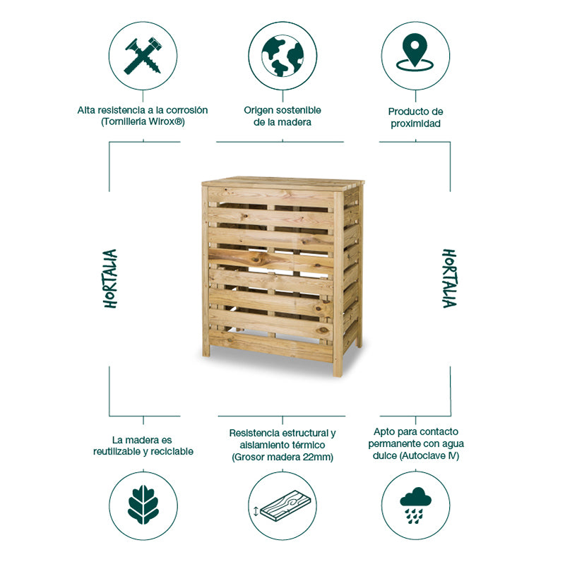 Compostador Ecológico para huerto