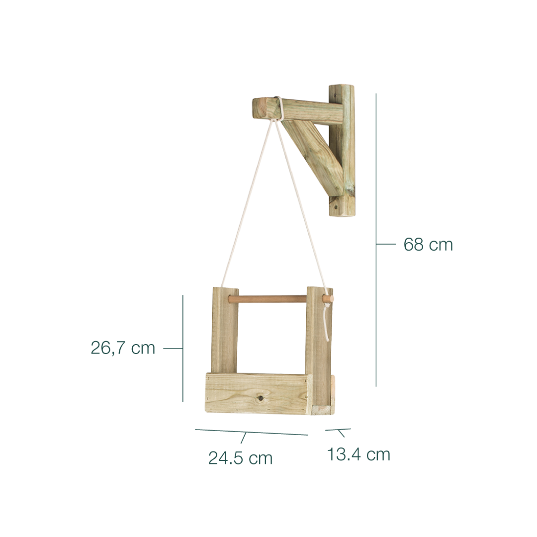 Jardinera Colgante WOODY 1B
