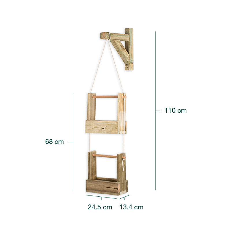 Jardinera Colgante WOODY 2B