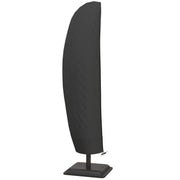 Outsunny Funda para Sombrilla de Jardín Funda para Parasol Impermeable Tela Oxford 600D Cubierta de Parasol con Cremallera para Jardín Exterior Ø56x220 cm Negro