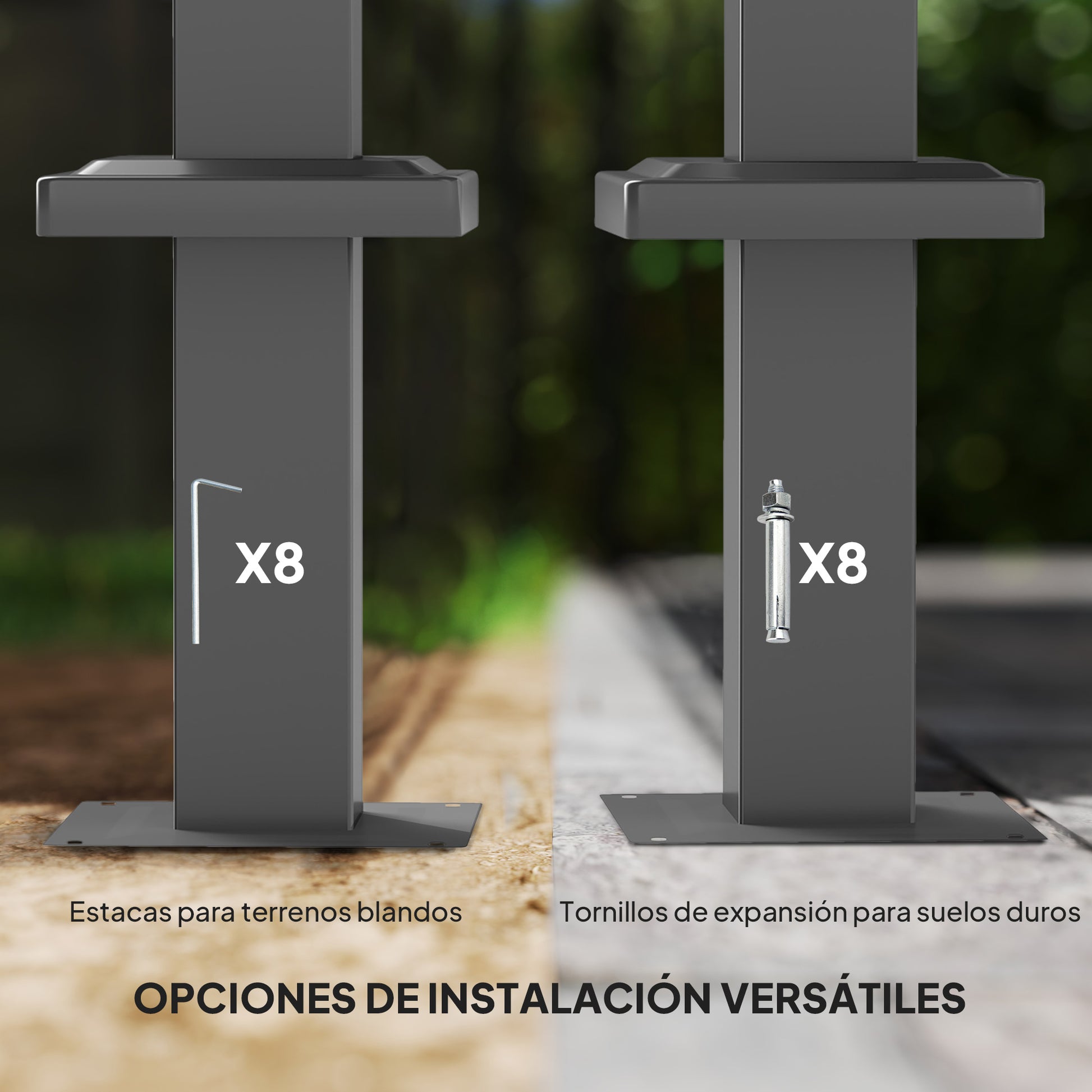 Outsunny Pérgola con Techo Retráctil Pérgola de 3x3 m Cenador de Pared o Independiente con Cierre Magnético Protección UV30+ Pabellón para Jardín Patio Terraza Exterior Gris