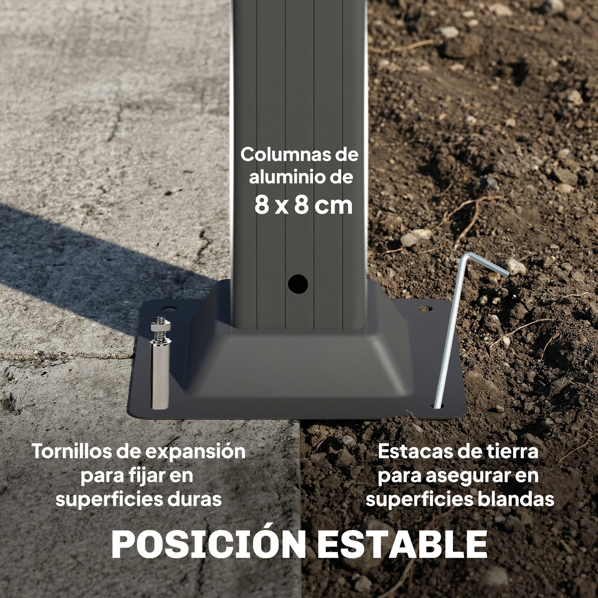 Outsunny Pérgola de Jardín 3x5,7 m, Cenador de Jardín con Techo de Lamas Ajustable a 90°, Manivela, Estructura de Aluminio, Protección UPF50+, Pabellón para Exterior, Patio, Terraza, Gris Oscuro