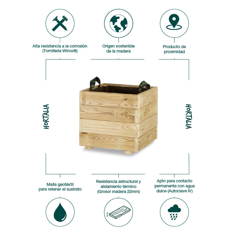 Jardinera PUN 35x35x40