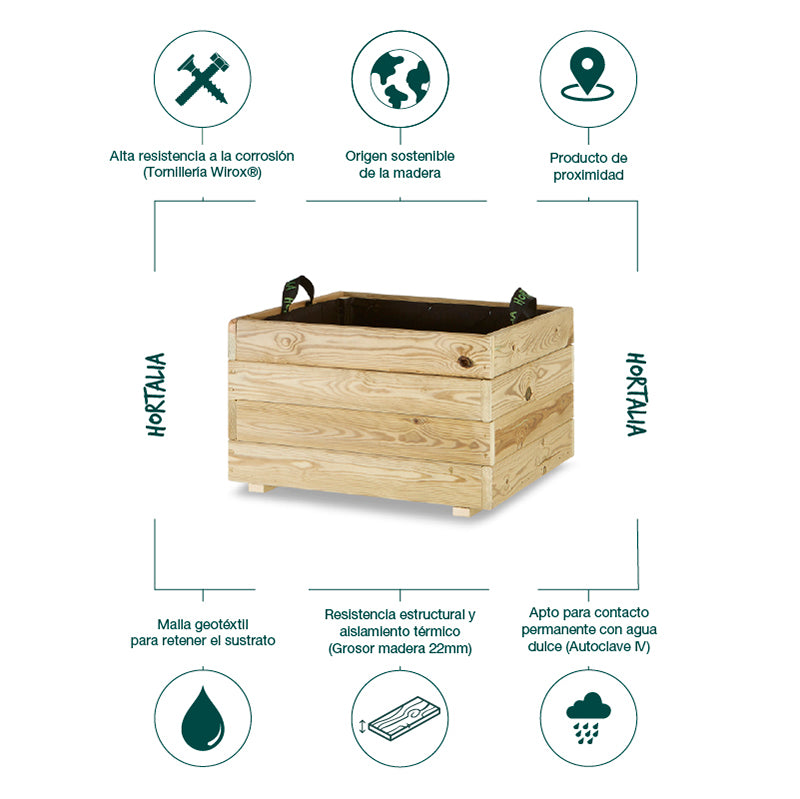 Jardineras PUN 60x60x40