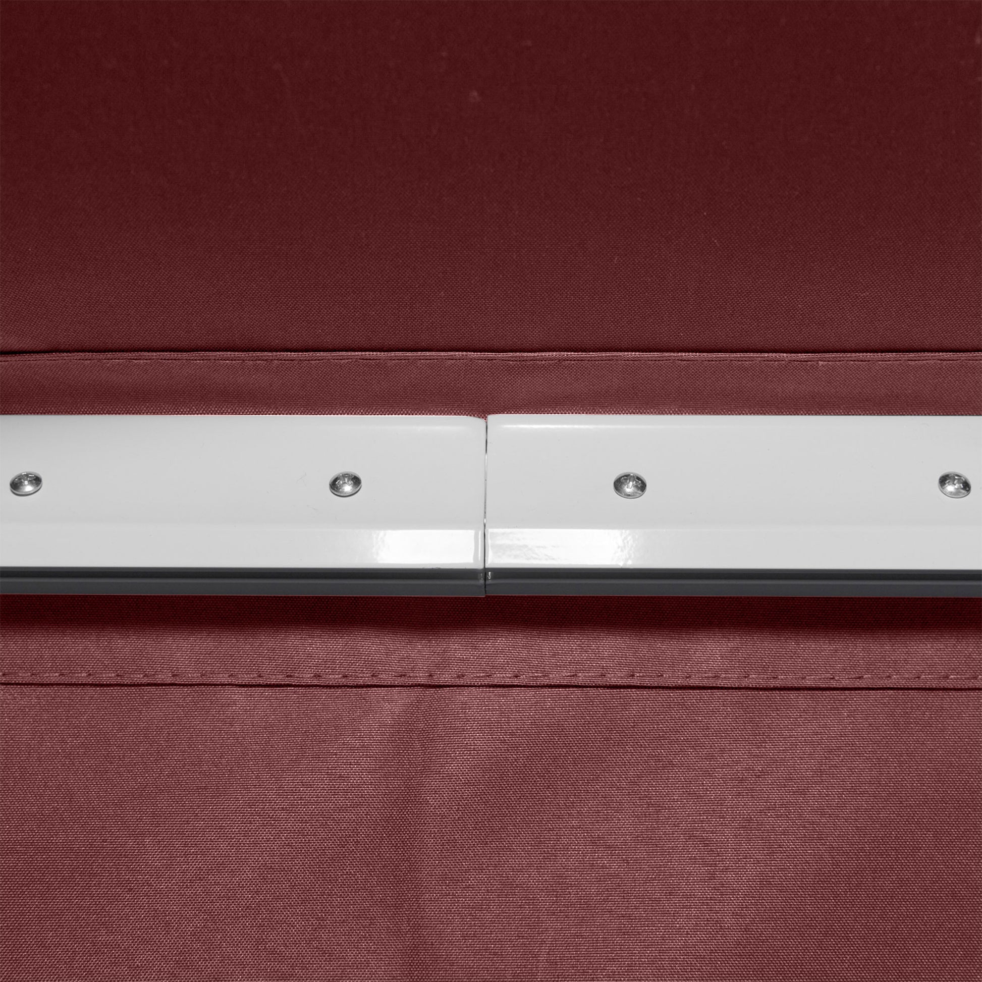 Outsunny Toldo Manual Retráctil 350x250 cm, Toldo Exterior Terraza con Ángulo Ajustable, Manivela, Estructura de Aluminio y Protección UV30+, para Jardín, Patio, Ventanas, Rojo Vino