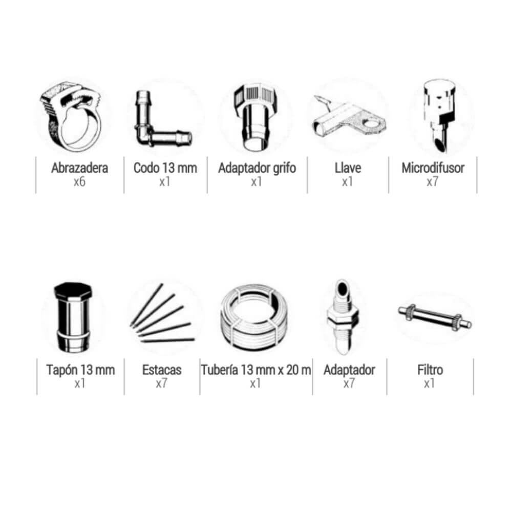 Kit de riego 33