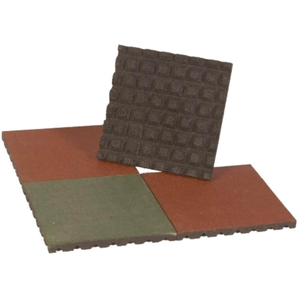 Losetas de caucho Tipo Huevo 50x50cm. Varios colores (50mm) - Bonerva