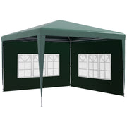 Outsunny Conjunto de Carpa Incluye 1 Carpa de Jardín 3x3 m Anti-UV Impermeable y 2 Paredes Laterales 3x2 m para Carpa 3x3 m y 3x6 m para Terraza Patio Exterior Verde