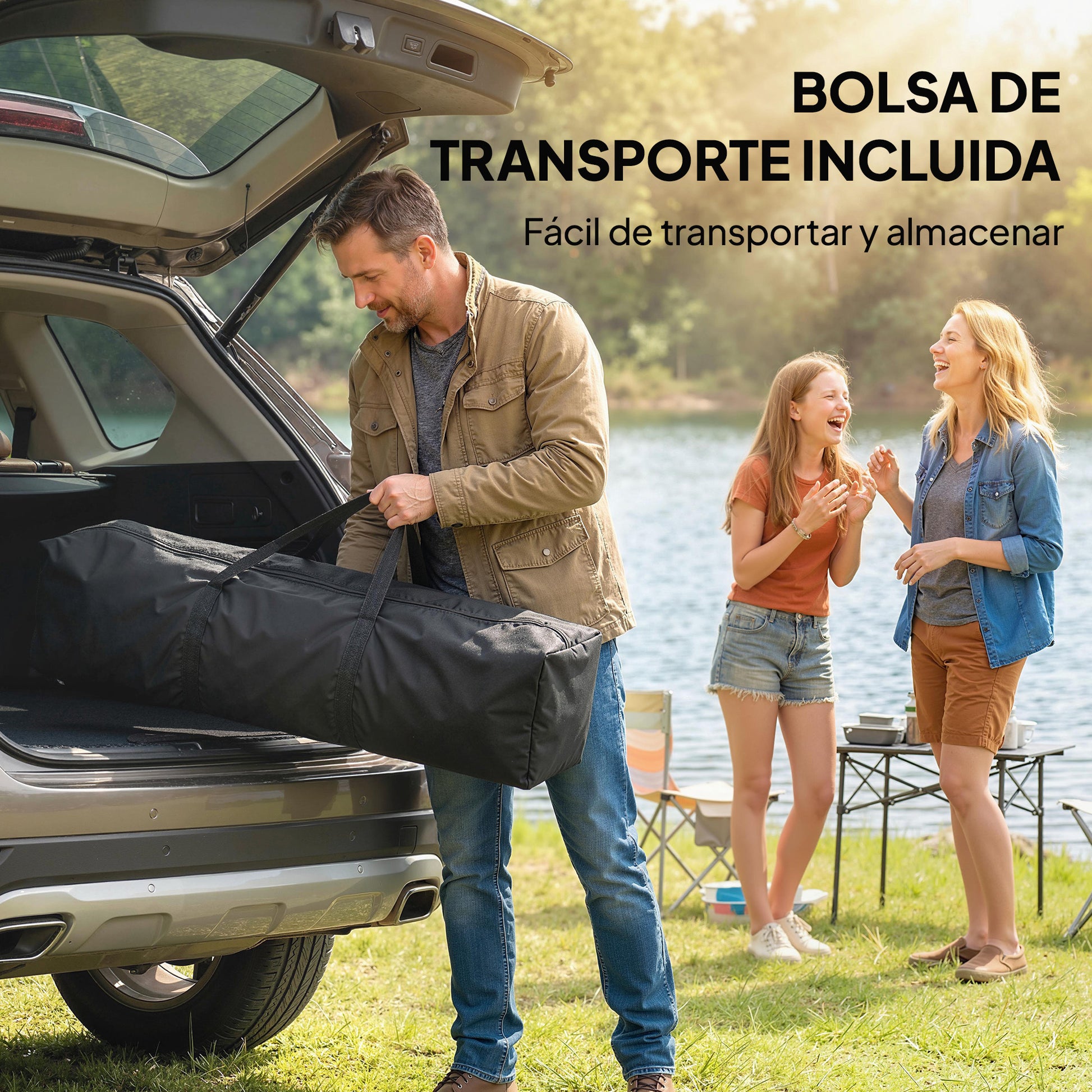 Outsunny Carpa Plegable 3x3 m, Pop-up, con 4 Laterales Extraíbles, Cenador de Jardín con UPF50+, Bloqueo Central, Altura Ajustable, Bolsa de Transporte, Sacos Arena, Gazebo para Exterior, Verde