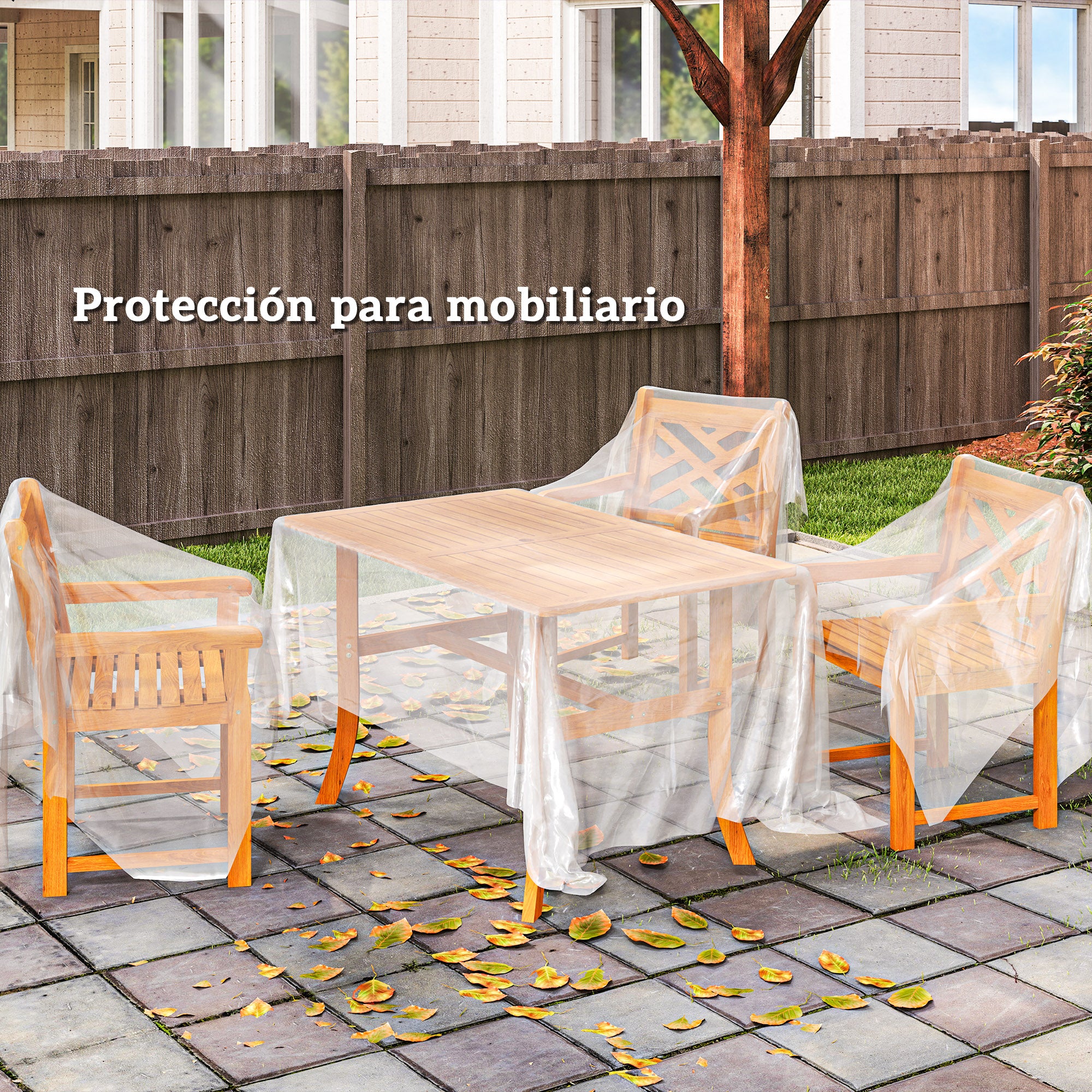 Outsunny Plástico Invernadero Transparente, 6x10 m, Cubierta de Repuesto para Invernadero de Polipropileno, Resistente al Agua, para Huerto, Plantas, Agricultura, Jardín