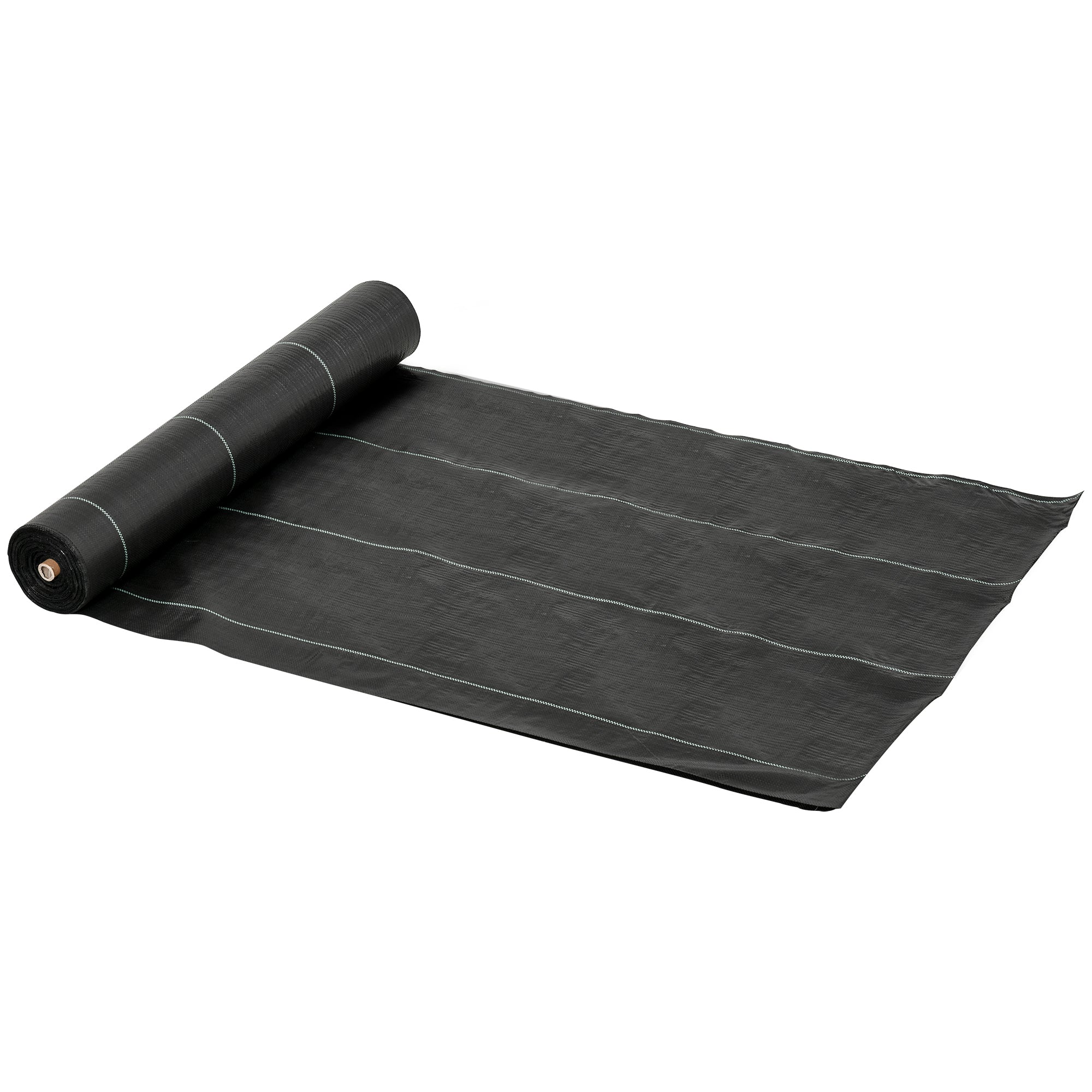 Outsunny Malla Antihierbas Malla Antihierbas 2x50 m Malla Antimaleza Malla Geotextil contra Malas Hierbas y Malezas 100 g/m² para Jardín Terraza Patio Negro