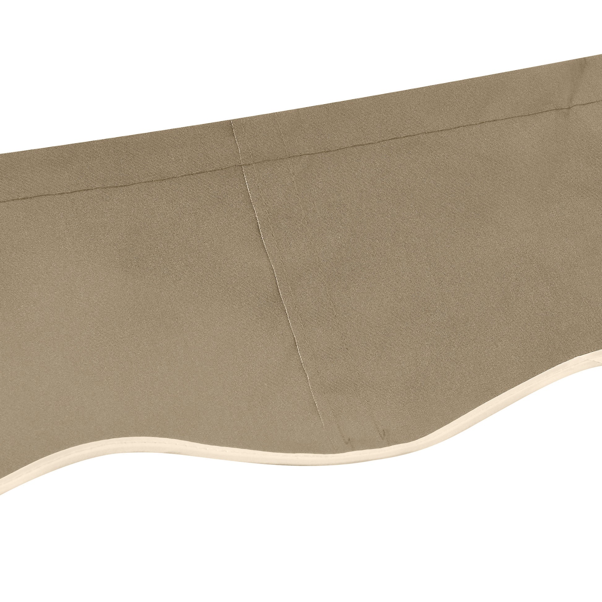 Outsunny Techo de Repuesto para Toldo, 382x240 cm, Lona para Toldo con Dobladillo, Protección UV, Impermeable, Tela de Repuesto para Patio, Terraza, Jardín, Balcón, Beige