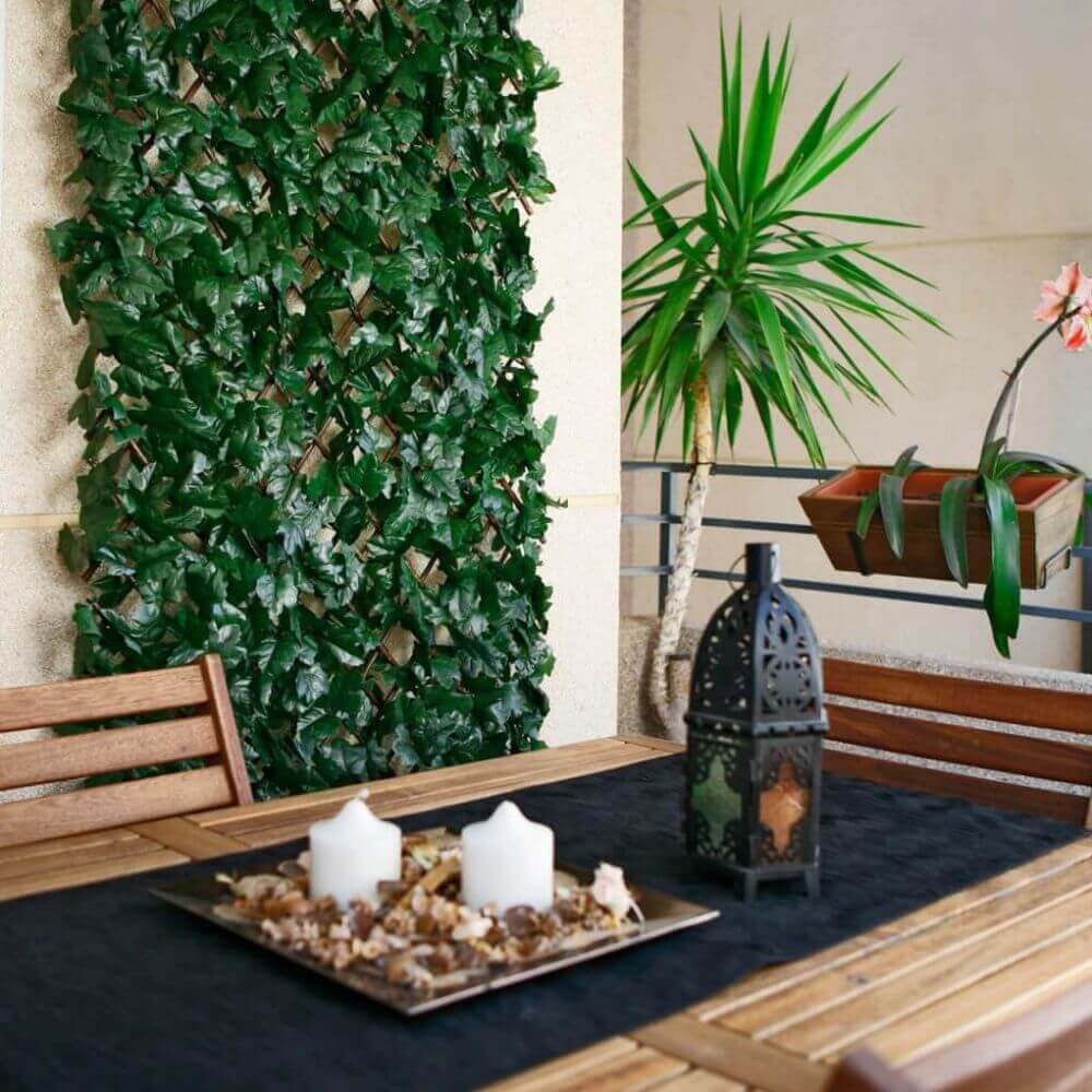 Celosía Extensible con Hojas Decorativas - Bonerva