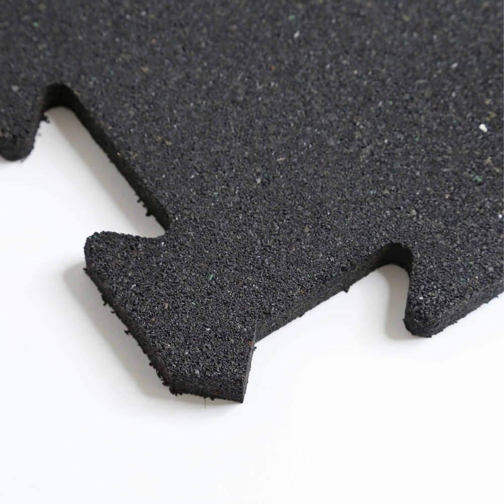 Losetas de caucho Tipo Puzzle Negras. 100x100cm (20mm) - Bonerva
