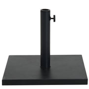 Outsunny Base de Sombrilla Peso 13 kg con Botón de Bloqueo para 35/38/48 mm Soporte para Parasol Cuadrada de Cemento para Jardín Terraza Balcón 40x40x43 cm Negro