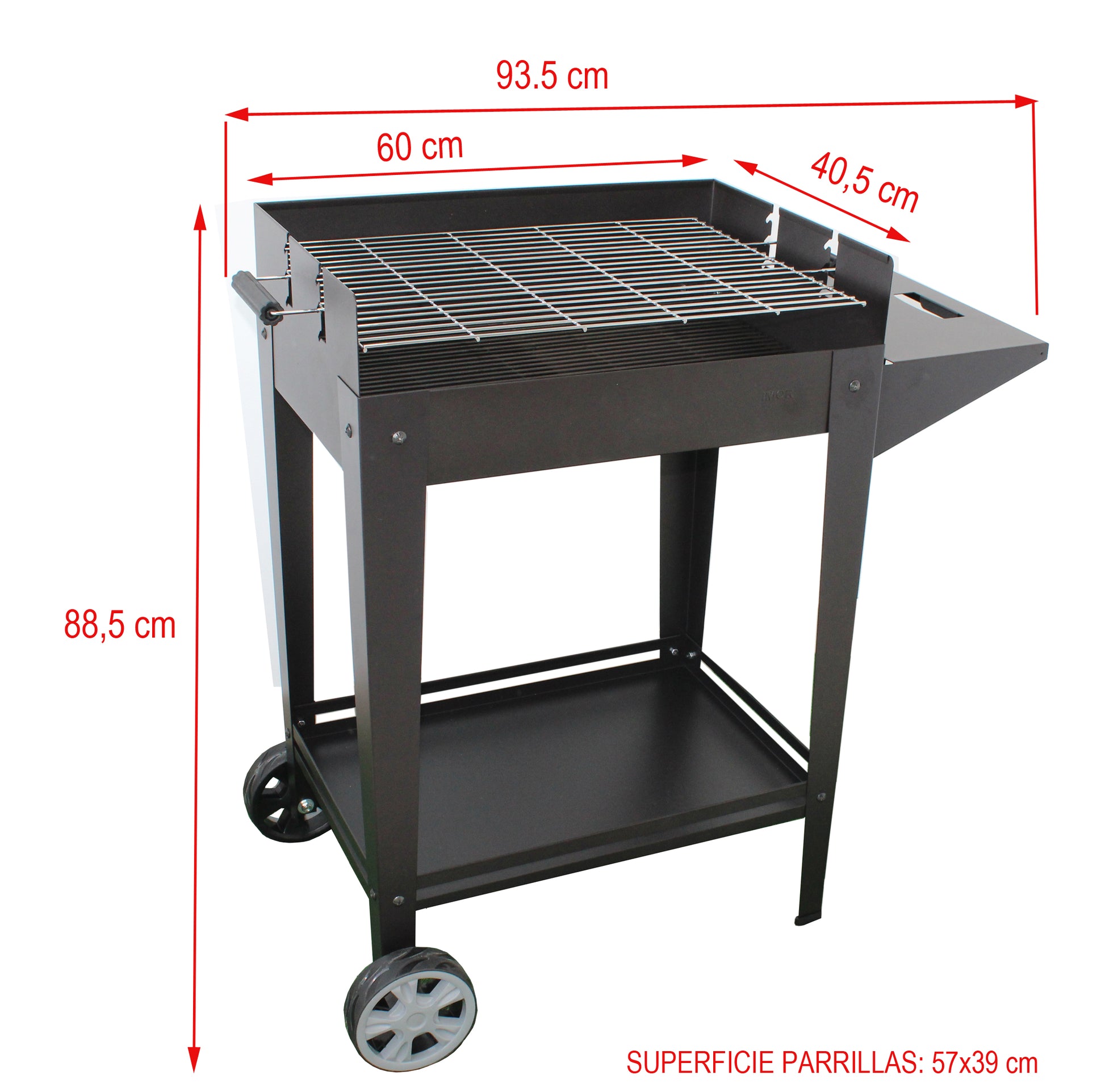 Barbacoa Denia con Parrilla Regulable para Carbón