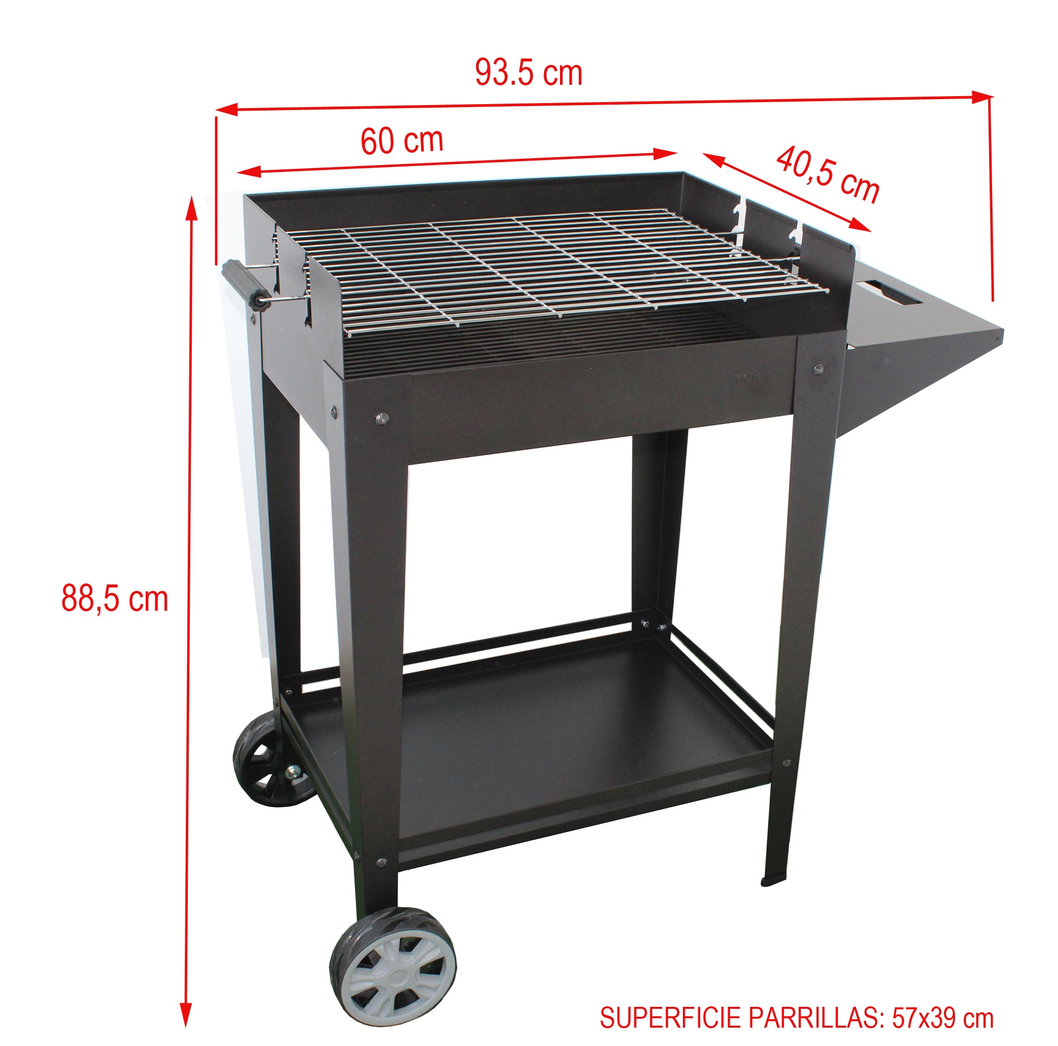 Barbacoa Denia con Parrilla Regulable para Carbón