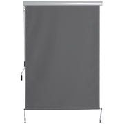 Outsunny Toldo Vertical Enrollable con Manivela Protección UV para Interior y Exterior Balcón Porche Terraza 140x250 cm Gris