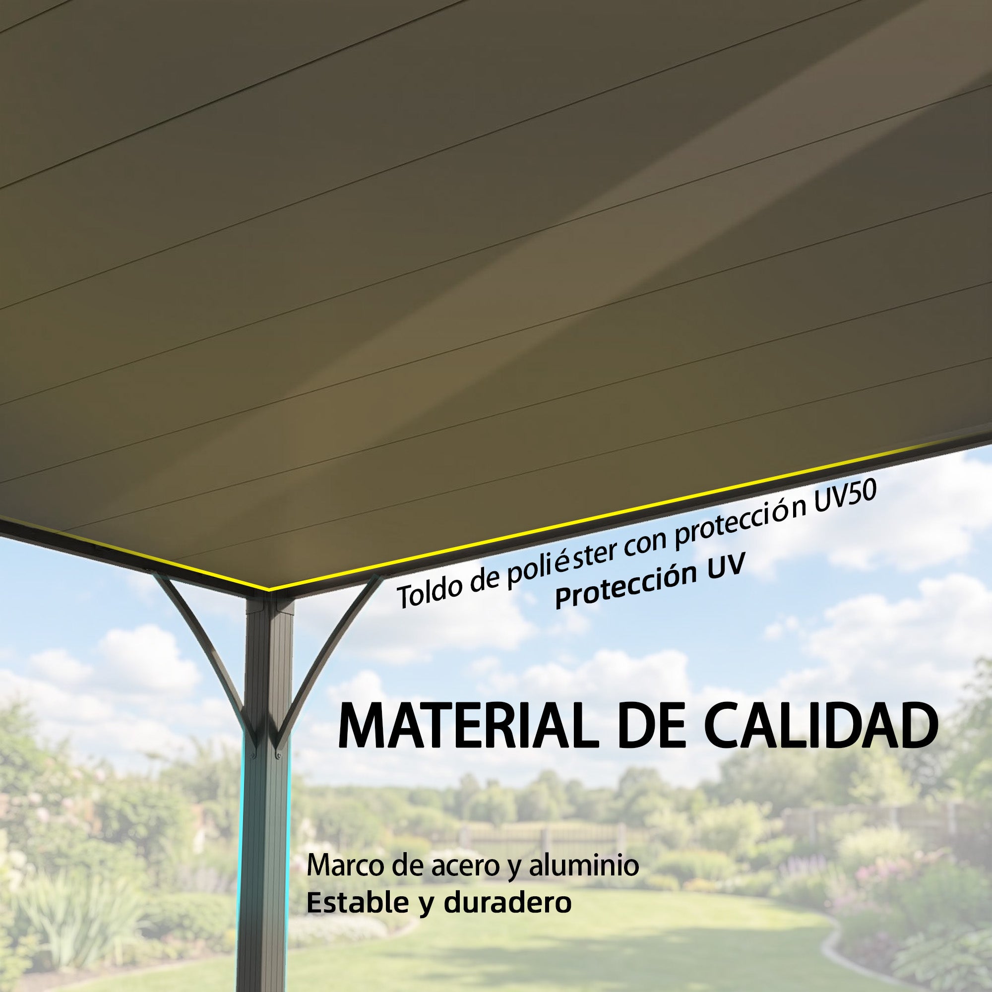 Outsunny Pérgola de Jardín 3x4 m, Cenador de Jardín con Techo de Lamas Orientables a 135°, Estructura de Aluminio, Protección UPF50+, Pabellón para Exterior, Patio, Terraza, Gris Oscuro