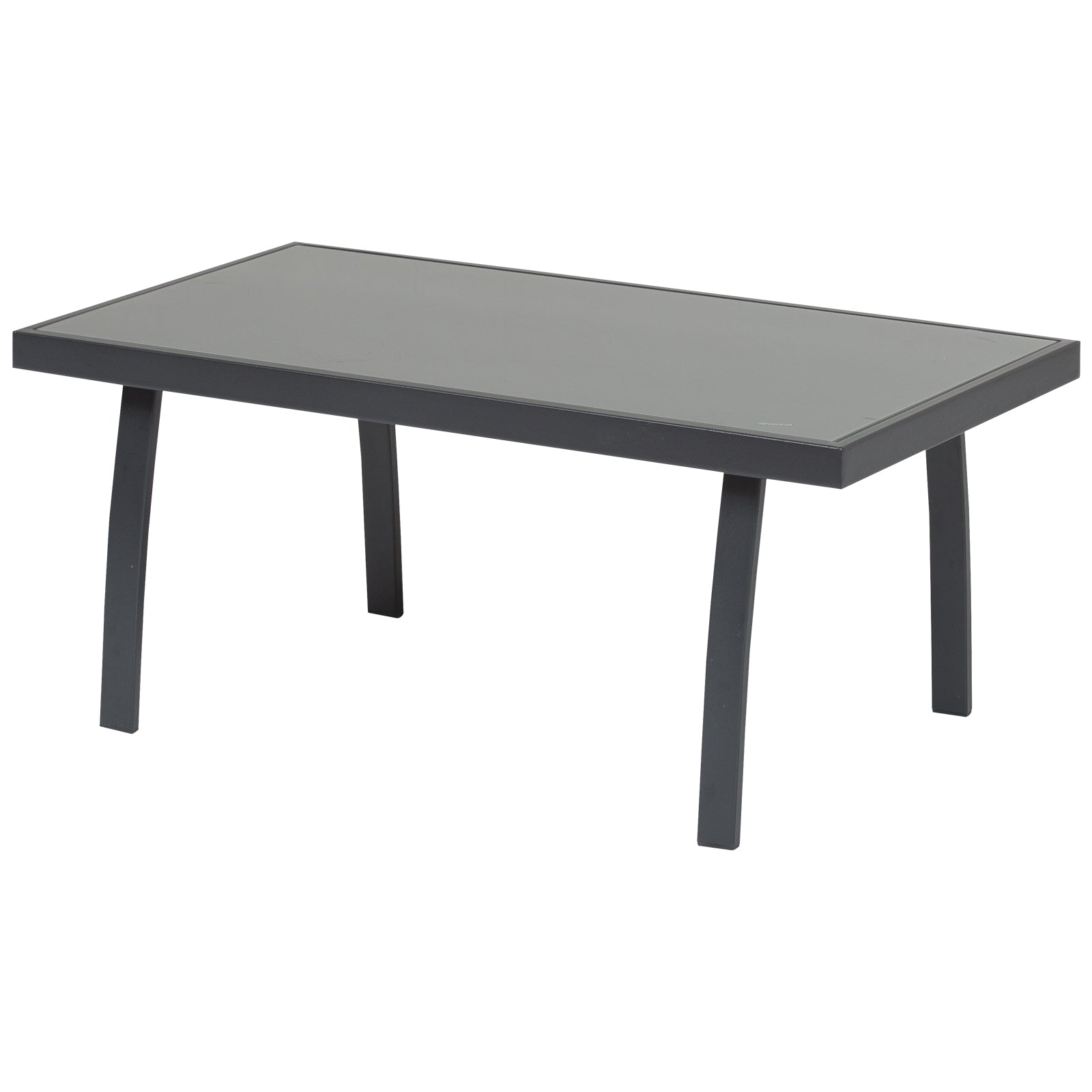 Conjunto Set Muebles de Jardín para Interiores y Exteriores 4 Piezas Incluye Una Mesa 84x44x36cm Dos Sillones 67x60x76 cm y Una Sofá 67x110x76 cm Estilo Elegante Negro