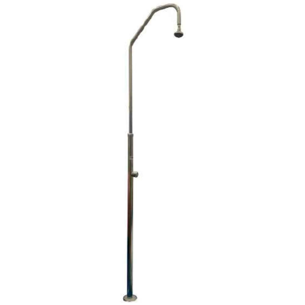 DUCHA PISCINA ACERO 1 BRAZO 43MM C/GRIFO LAVAPIES - Hydora
