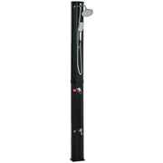 Outsunny Ducha Solar de Exterior 35 L Ducha de Jardín con 2 Cabezales de Ducha Grifo y Agua Caliente 0-55℃ para Piscina Patio Playa 17,5x14,5x216 cm Negro