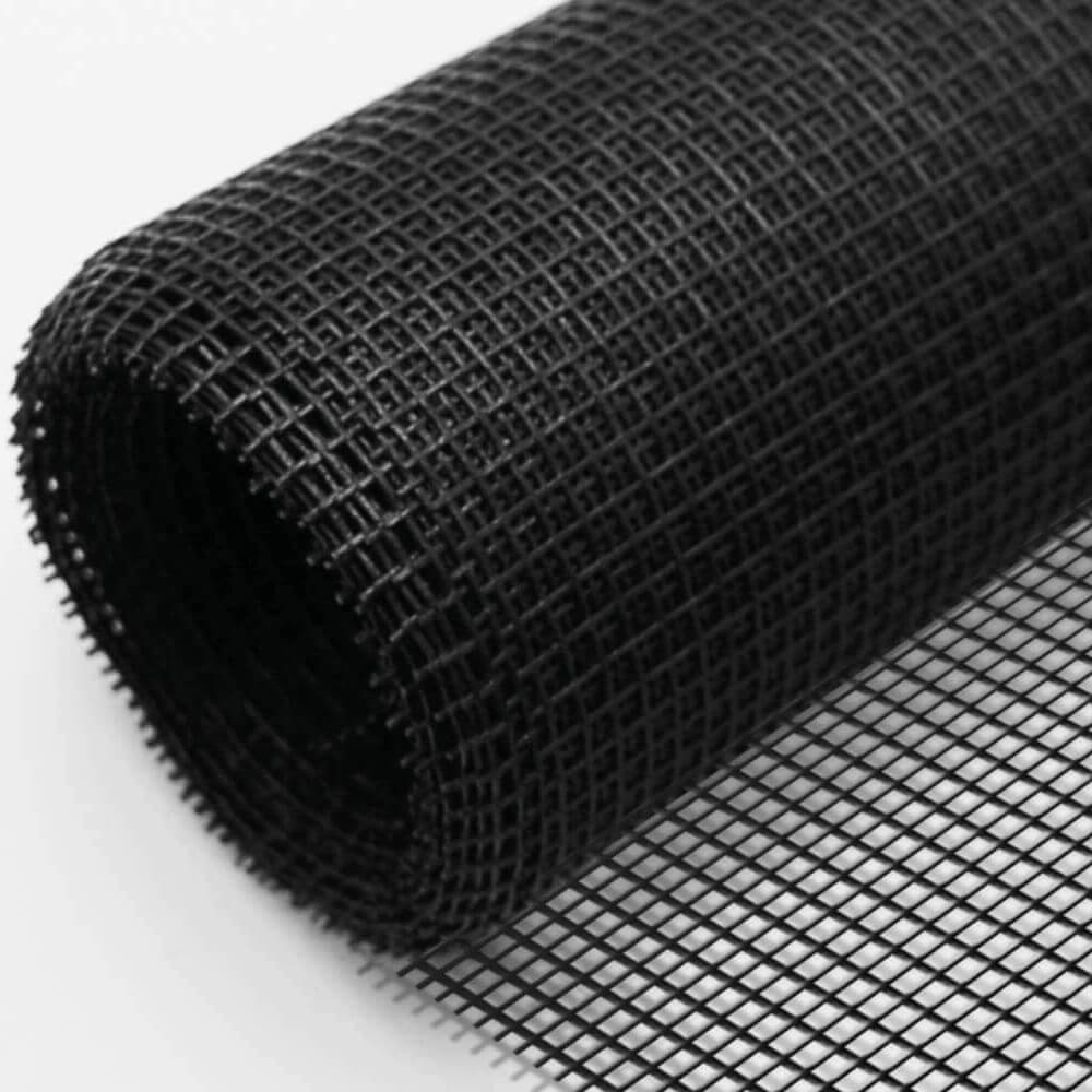 Malla Mosquitera Fibra de Vidrio 120gr. -  NEGRO