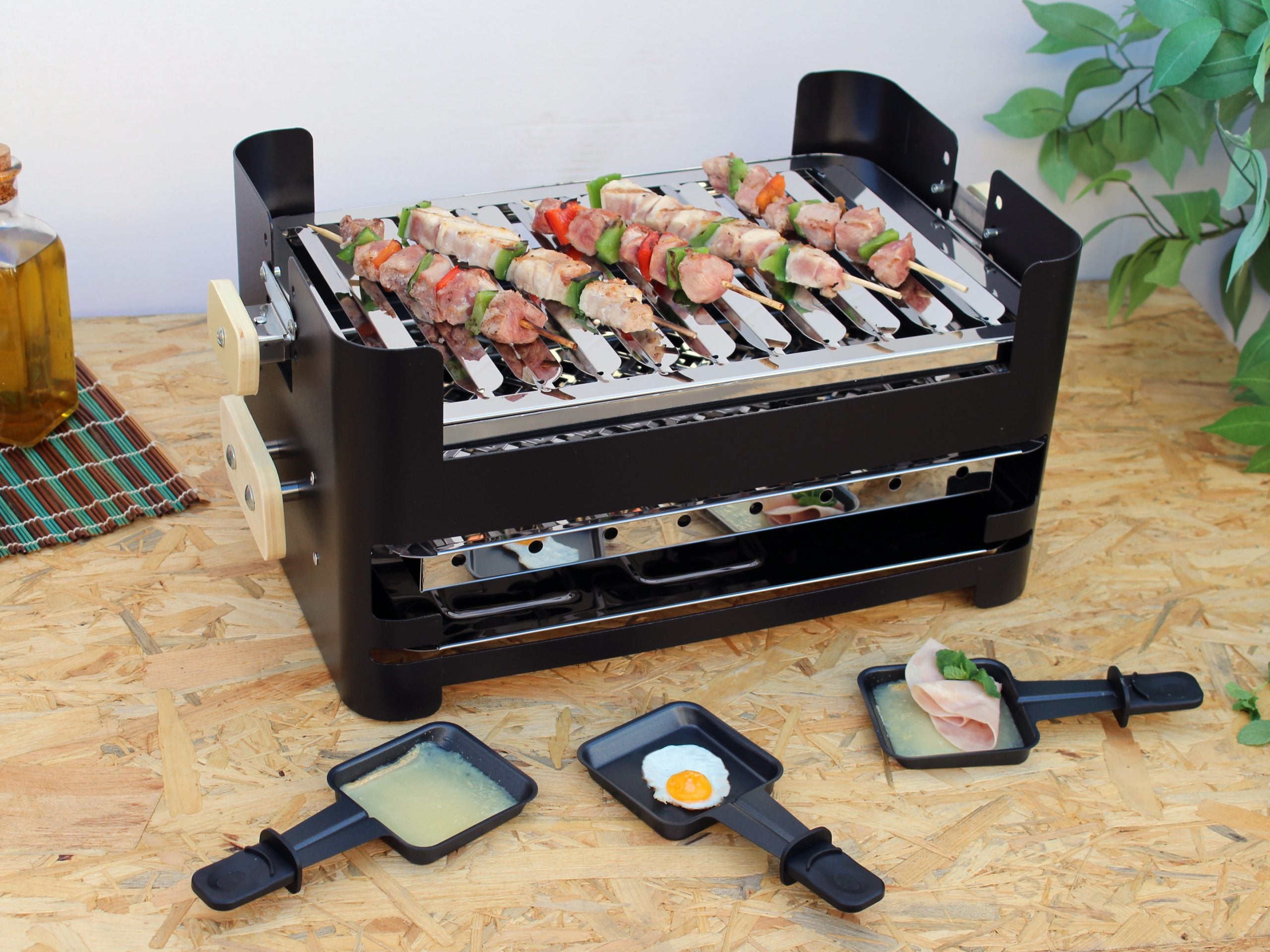 Barbacoa Portátil Family con Parrilla de Acero Inoxidable