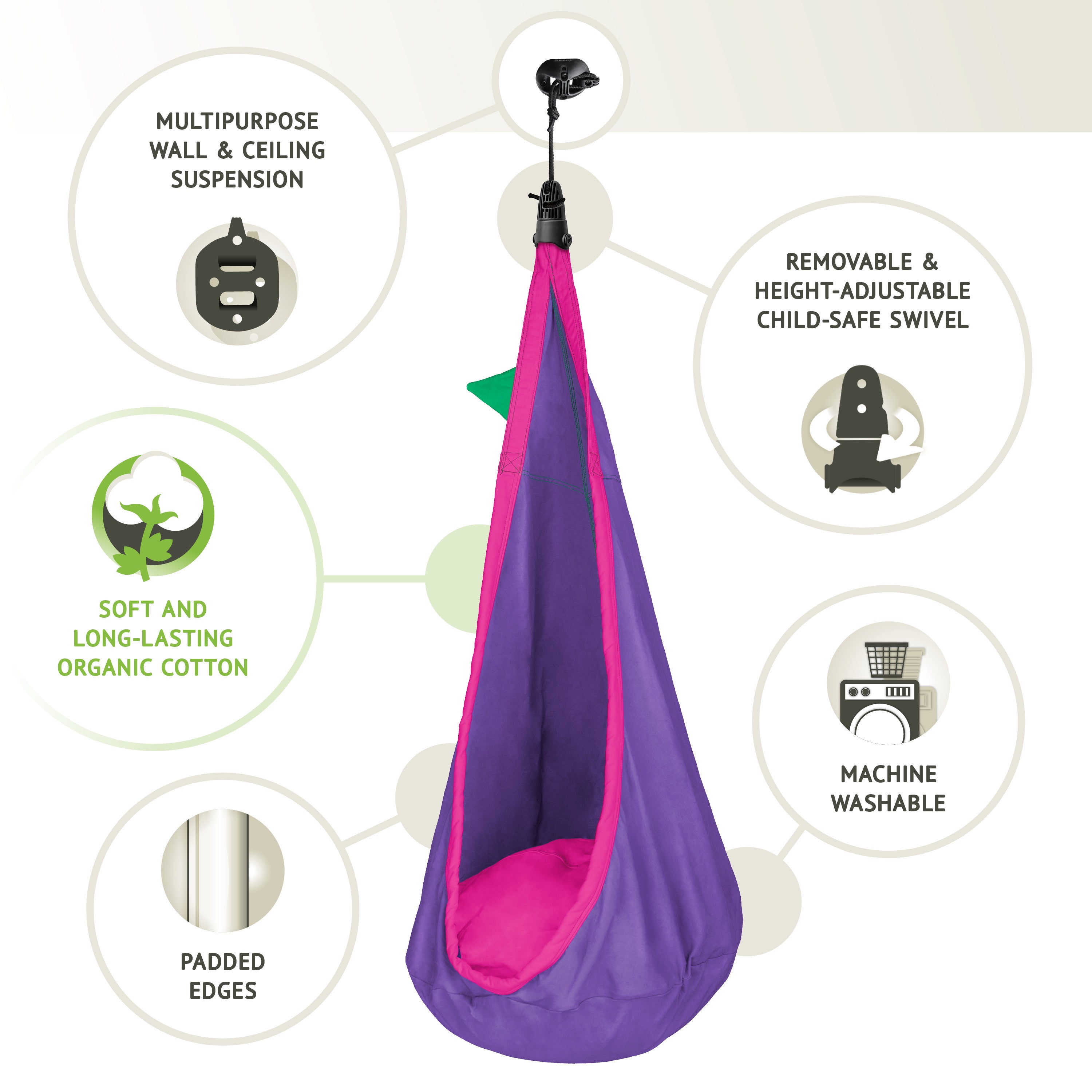 Hamaca infantil con sujeción Joki (Lilly)