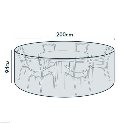 Funda 110gr. Verde Mesa Circular 205/90 cm.