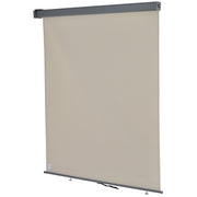 Toldo para Balcón Doble Posición Colocación en Techo o Pared Función Vertical y Horizontal con Tirador para Sombra y Privacidad 160x250 cm Beige