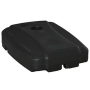 Outsunny Base de Sombrilla con 2 Ruedas Rellenable de Agua 80 kg Arena 90 kg o Mixto 100 kg Soporte de Parasol para Base Cruzada para Jardín Patio Terraza 80x60x20 cm Negro