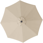 Outsunny Toldo de Recambio de Sombrilla de 3 m Toldo de Repuesto para Sombrilla de Patio con Ventilación Superior Protección UV 50+ Cubierta de Repuesto para Parasol de Poliéster para Exteriores Caqui